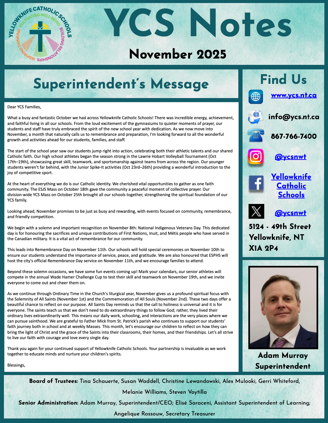 November 2025 YCS Notes 